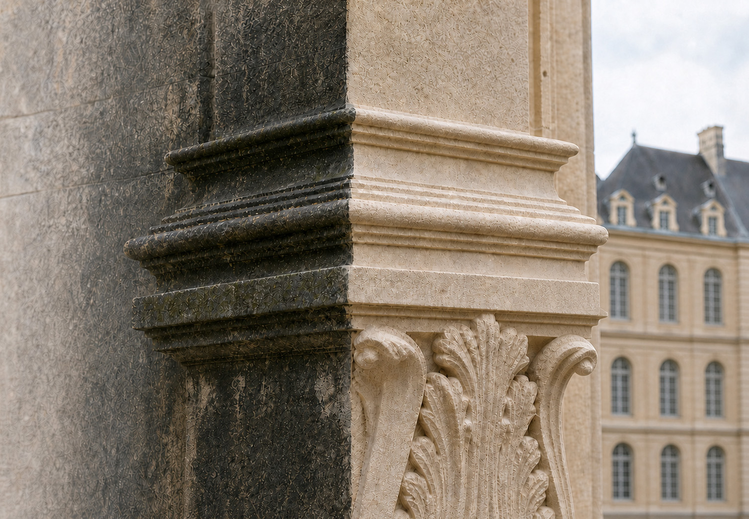 decapage-pierre-facade Mur au laser