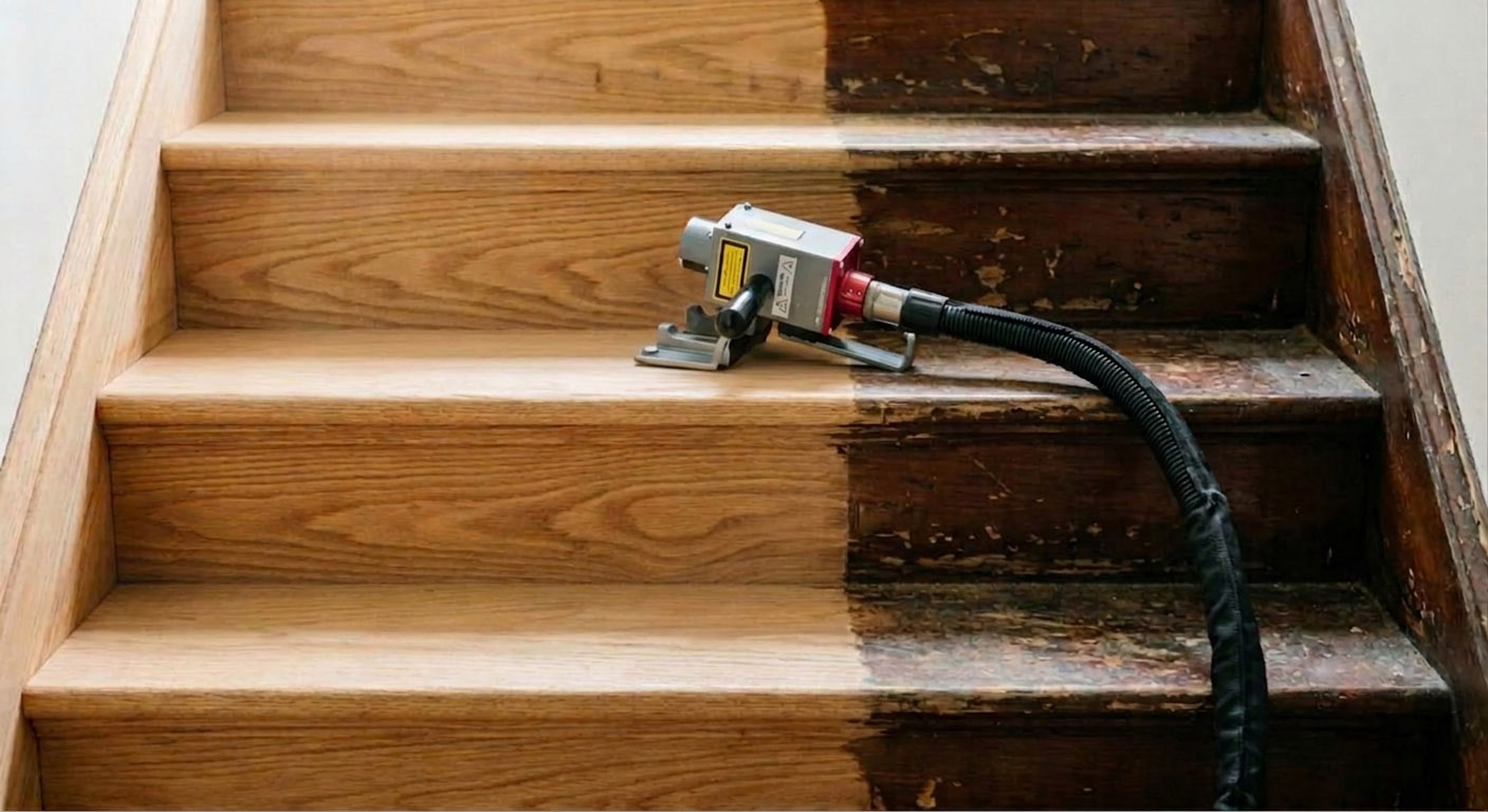 Décapage d'escalier